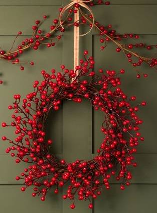 Couronne de baies rouges - Marie-Maguelone