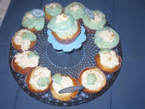 Cup cakes bleus