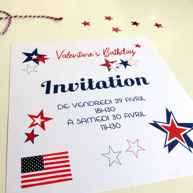 Invitation Usa Party par Marie-Maguelone