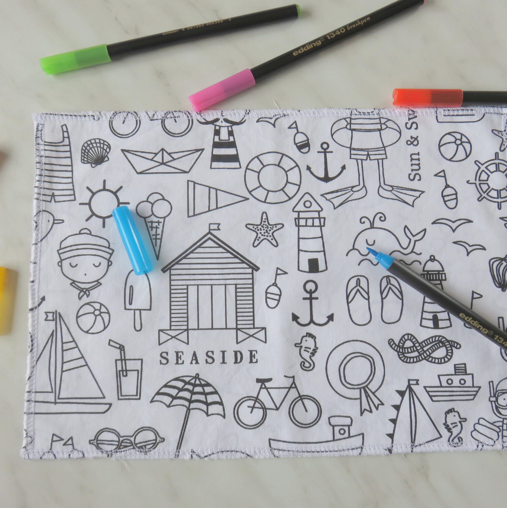 Coloriage lavable pour enfants écolos